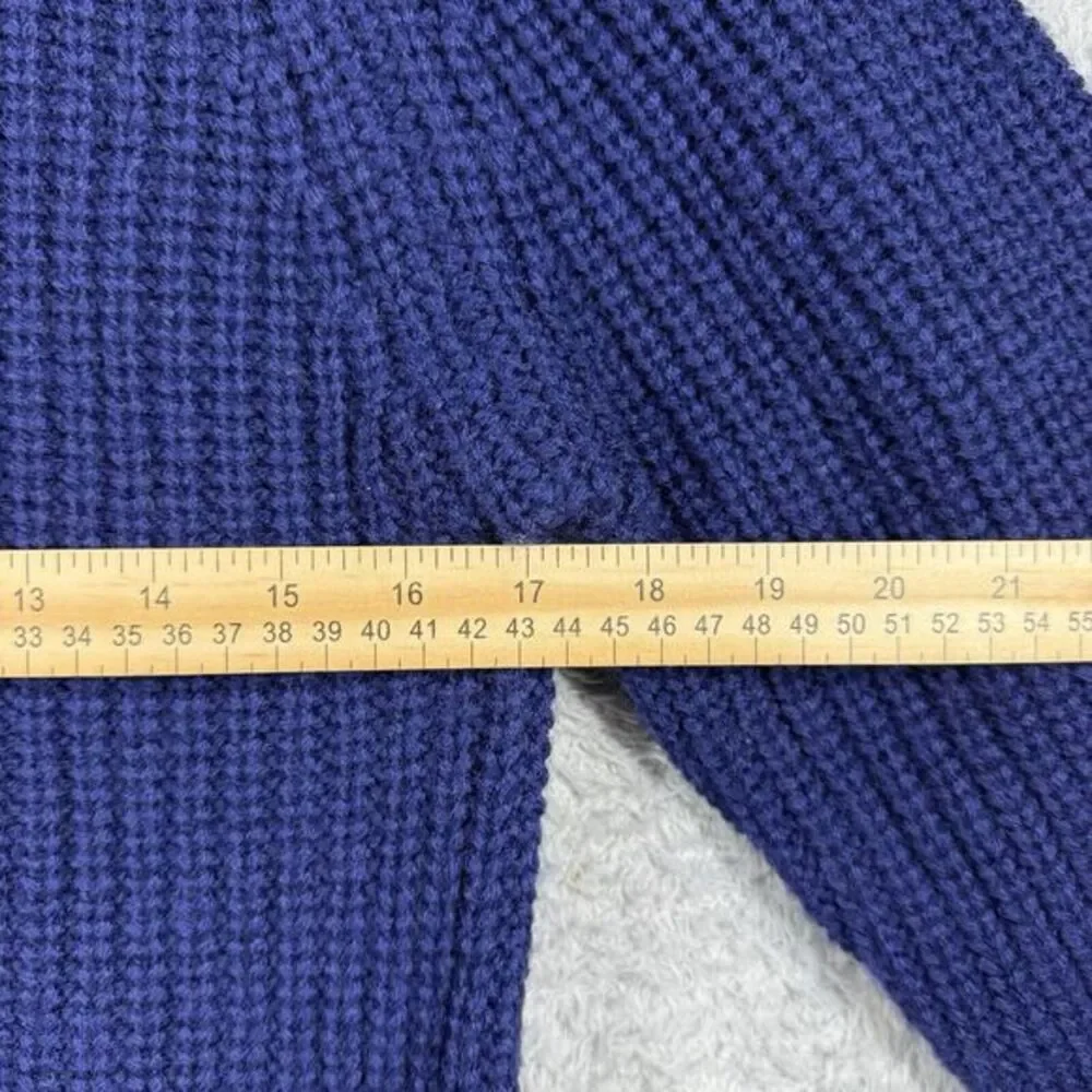 J Crew Sweater Mens Small Blue 100% Wool Grandpa Dad‎ VTG 90s